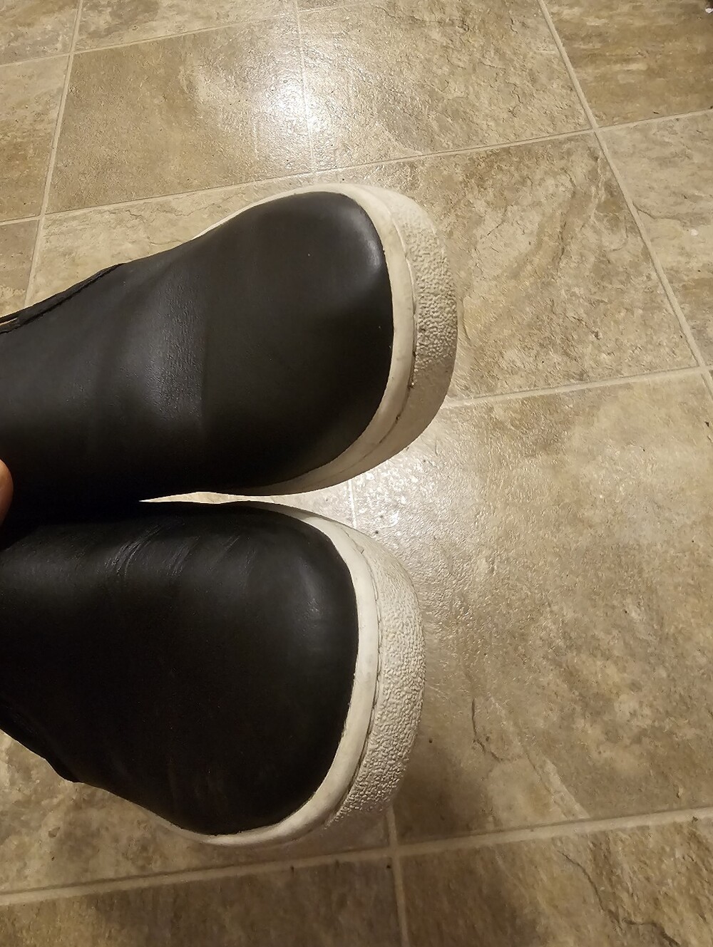 UGG Women's Black Slip-On Leather Loafers Size 9.5 - Picture 2 of 8